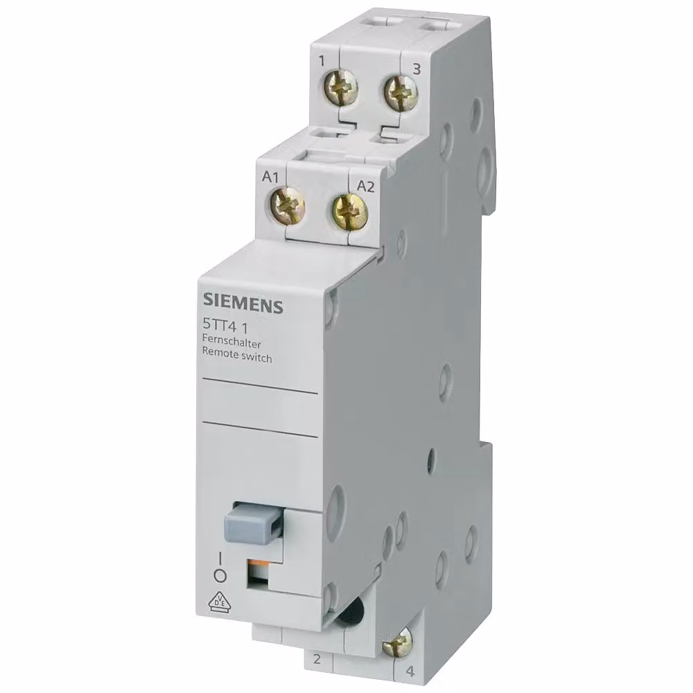 Interruttore remoto Siemens con 2 contatti NA, contatto per comando AC 230V, 400V 16A AC 12V 5TT41023