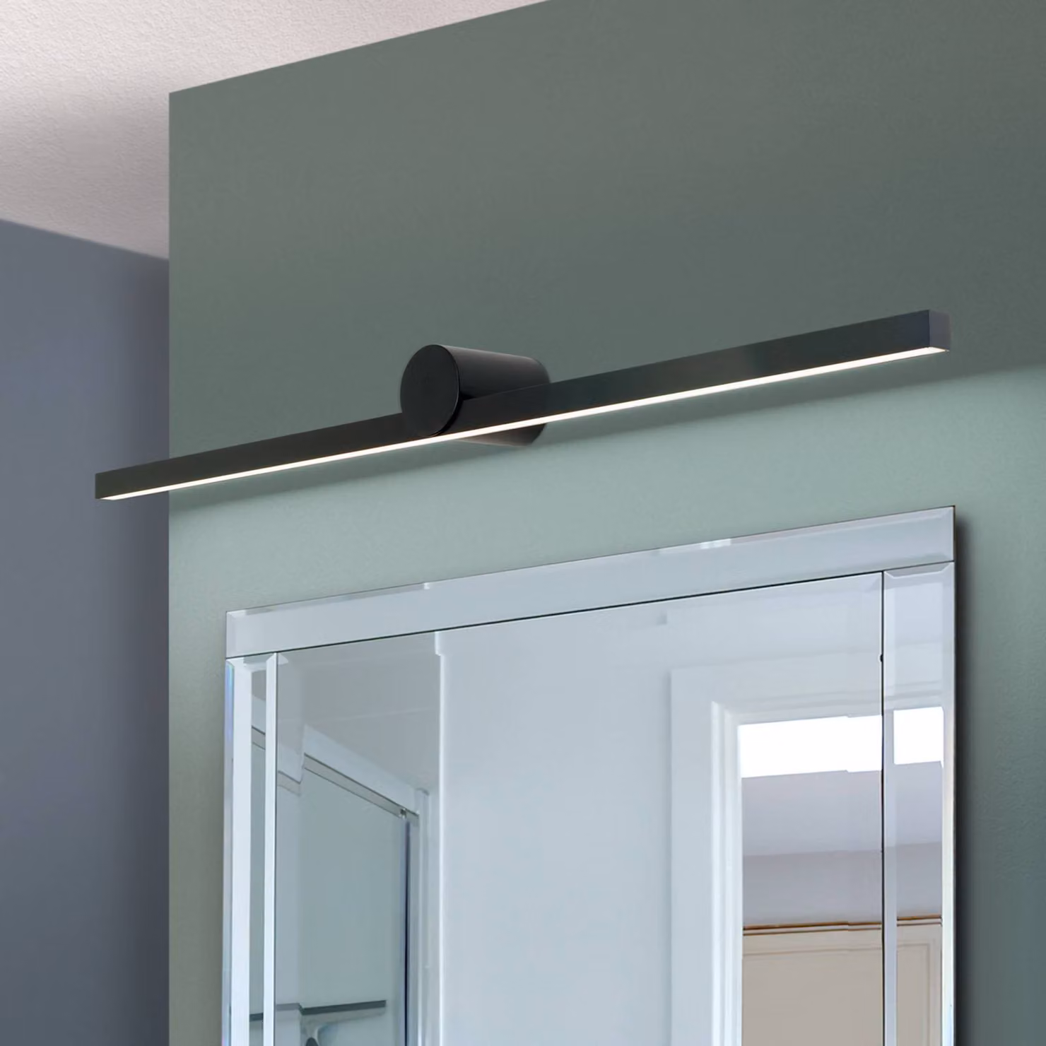 ORION Applique da parete Beauty, Nero, Bagno, Alluminio, Moderno, Applique