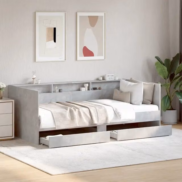 Divano Letto con Cassetti senza Materasso-Struttura Sofa Letto 75x190 cm