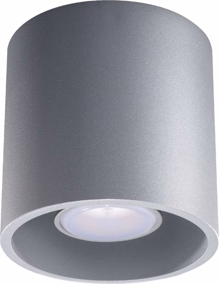Faretto RONDEO grigio 1xGU10x40W in metallo, dimensioni: 10x10x10 cm, IP20, Pure Lume