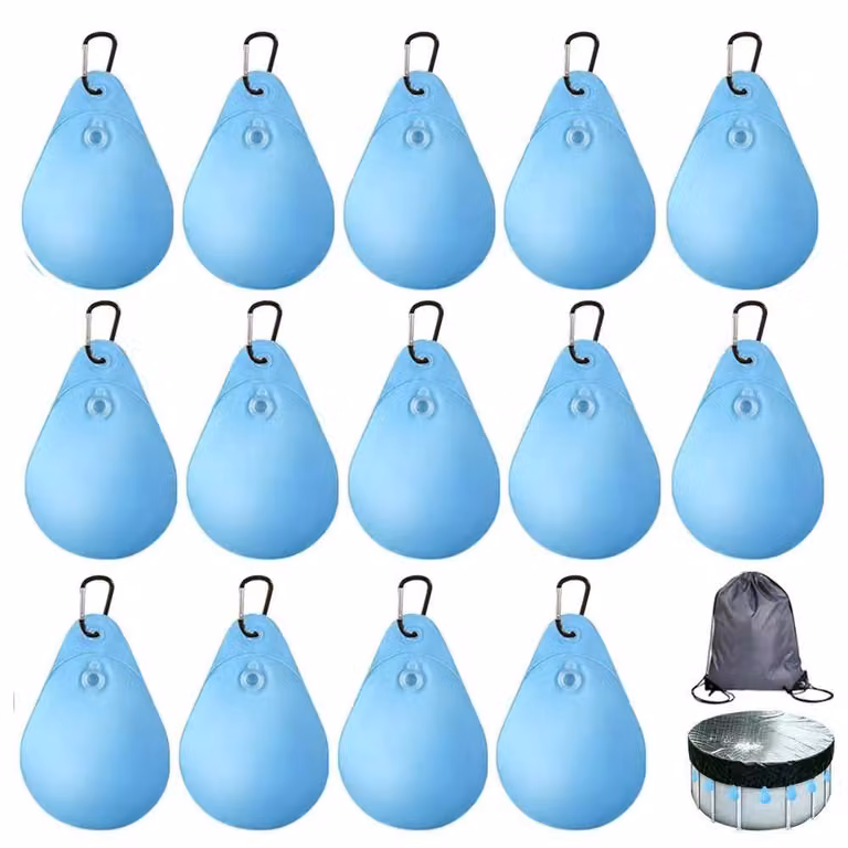 Sacchetti d'acqua per coperture di piscine, set da 14