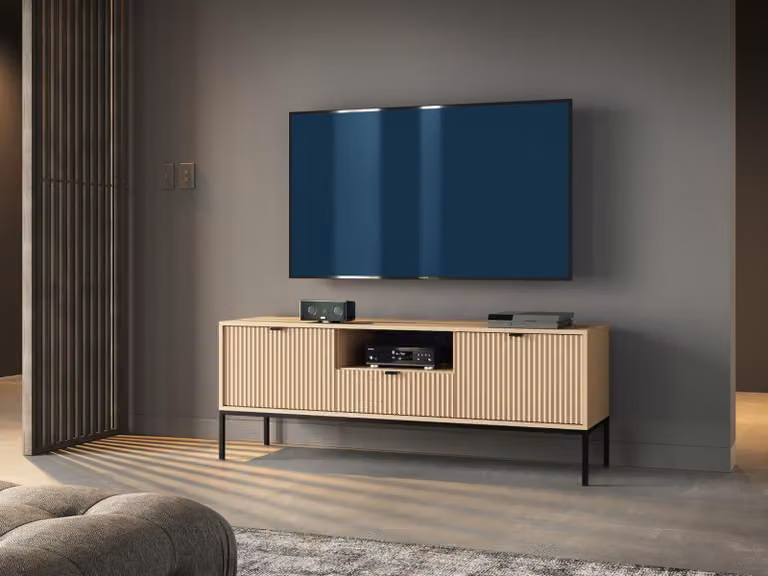 Mobile porta TV MISHEEL - rovere / nero