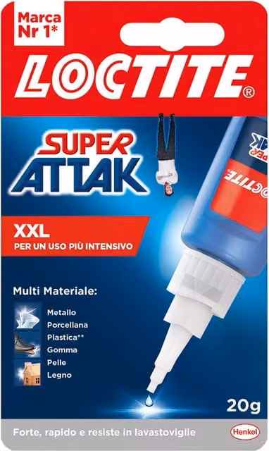Loctite Super Attak Professional colla cianoacrilica liquida, confezione da 12 pezzi da 20 g ciascuno