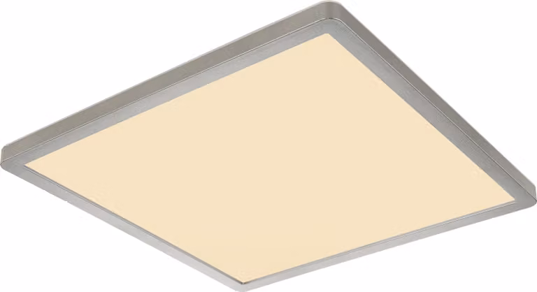 Globo Lighting plafoniera in plastica nichel opaco, LED