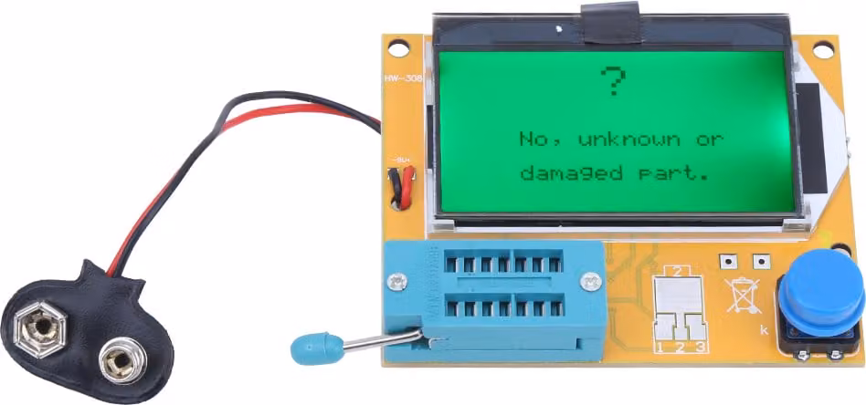 Tester per transistor Misuratori grafici di resistenza e capacitanza