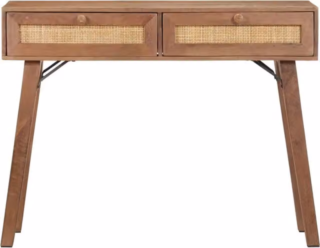 Tavolo Consolle | Tavolo d'Ingresso 100x35x76 cm in Legno Massello di Mango