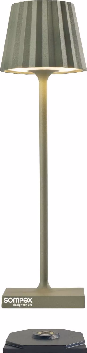 Lampada da tavolo SOMPEX Troll Nano, altezza: 210 mm, verde oliva