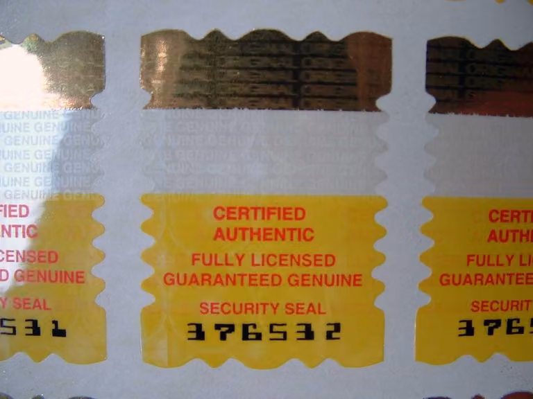 Solidchoice - Set di 500 etichette di sicurezza olografiche
