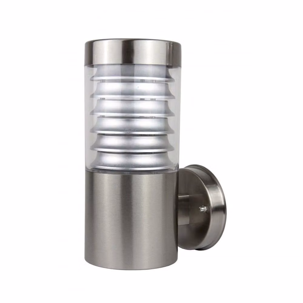 Lampada da parete in acciaio inox 1xE27 argento IP44 SU-MA Joy 91063L