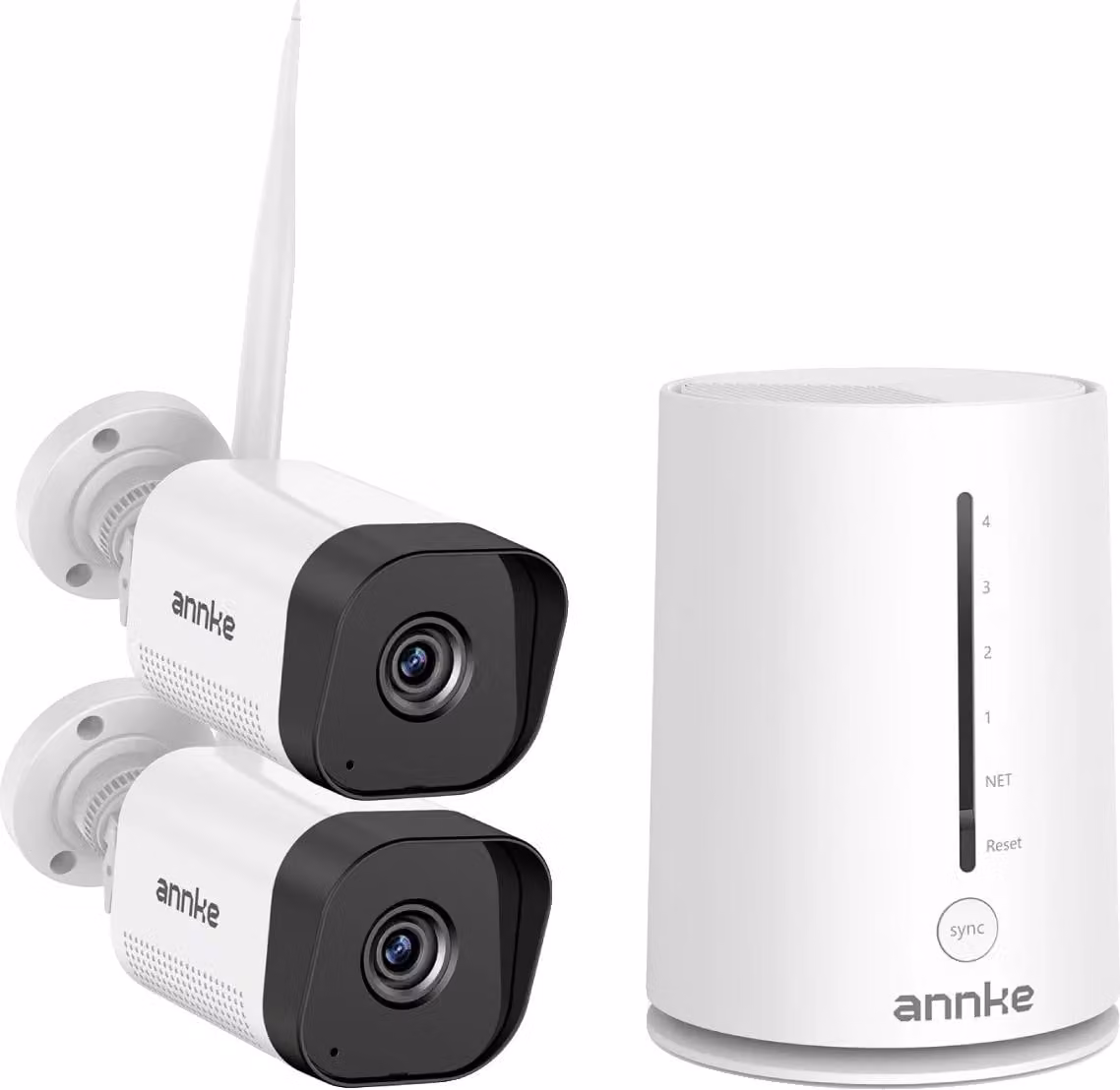 Telecamera di sicurezza wireless, risoluzione 5MP, capacità di visione notturna, telecamera I71GK 2pcs