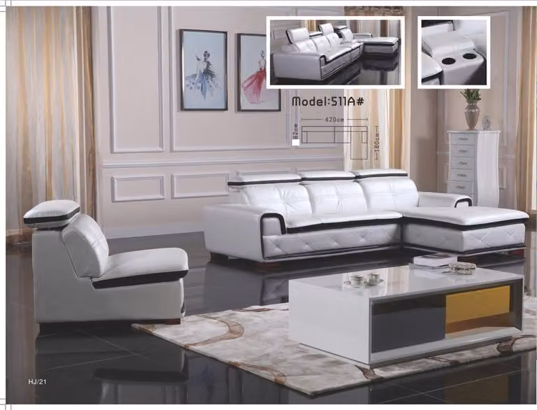Polster Leder Couch Eck Sofa Sitz Wohn Zimmer Landschaft Sofas Eck Garnitur