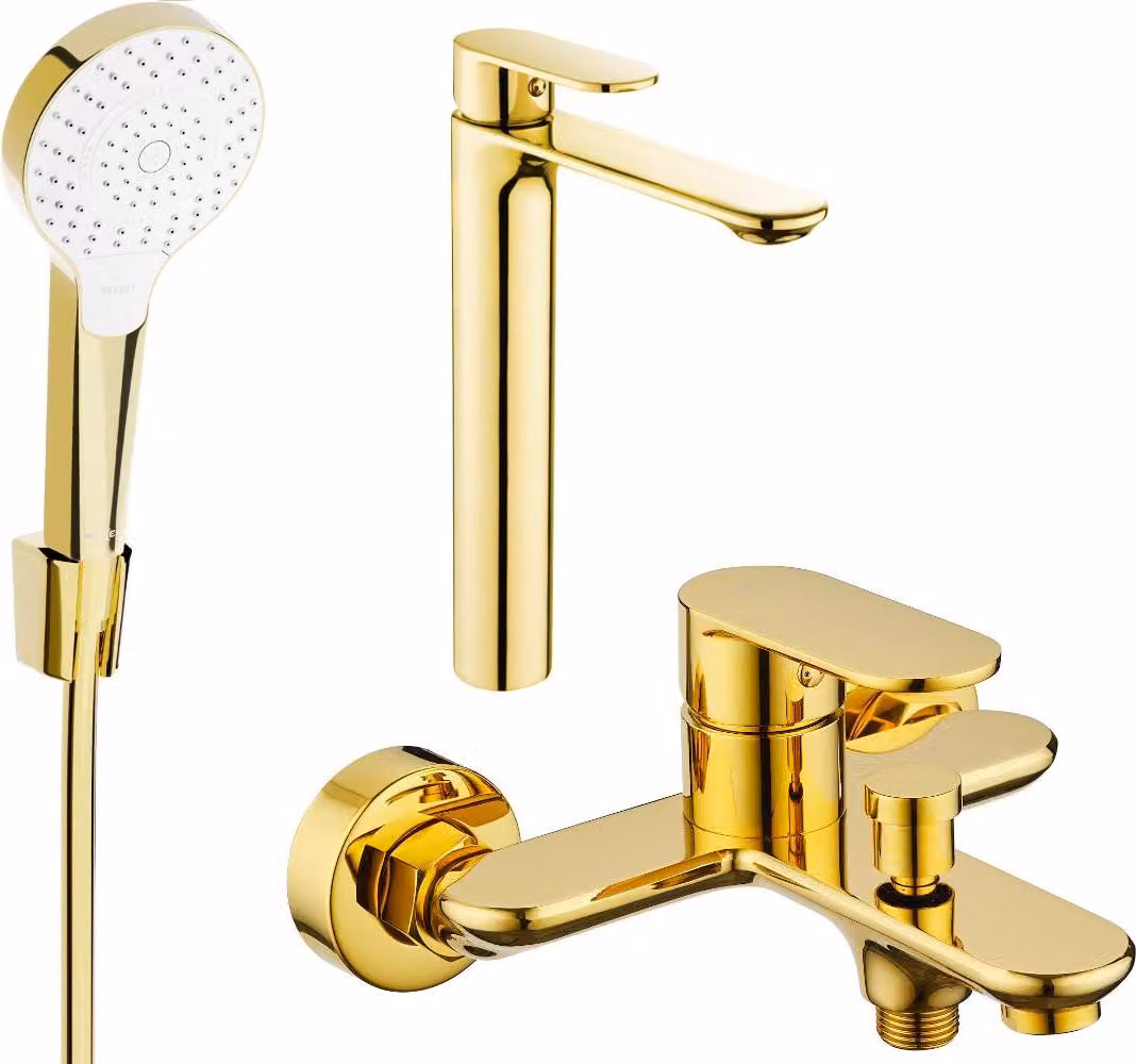 Mexen Milo R05 set da bagno, dorato - 71313R05-50