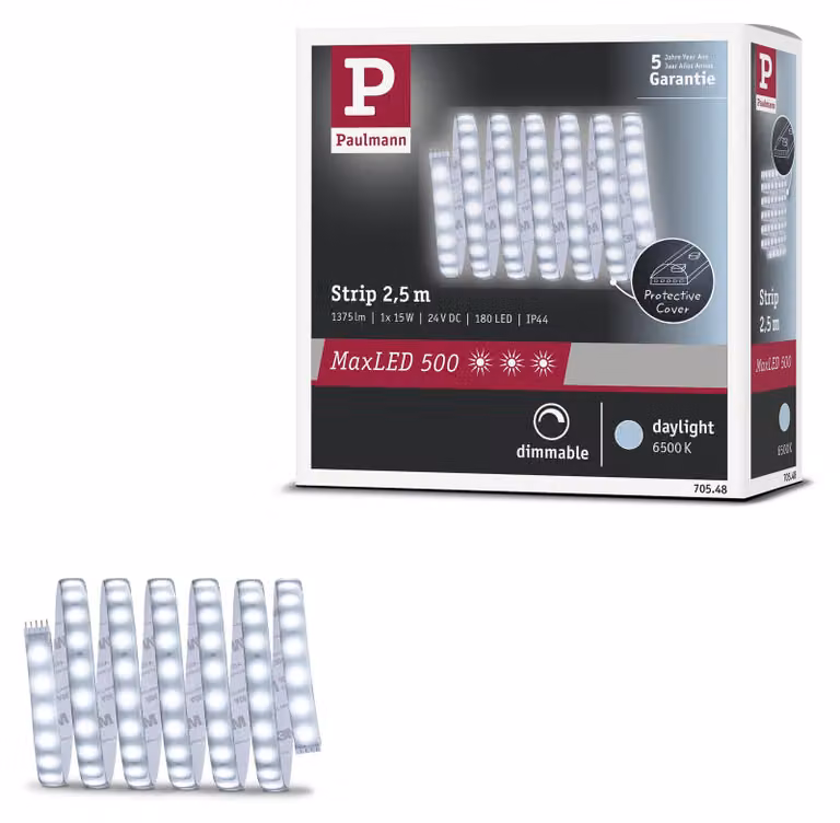 Paulmann MaxLED 500: Striscia LED, luce bianca diurna, confezione singola