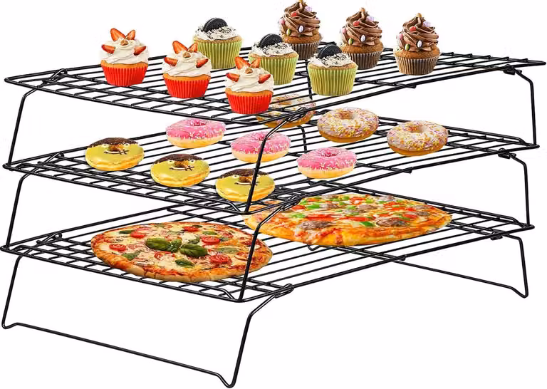 Ripiano refrigerante a 3 livelli Acciaio al carbonio resistente, ideale per la pasticceria