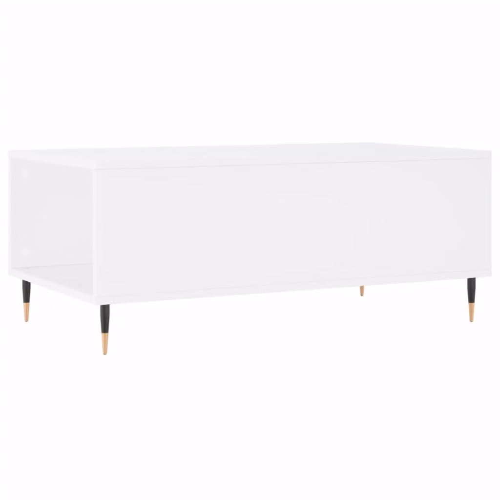 Tavolino da Salotto Bianco 90x50x36,5 cm in Legno Multistrato