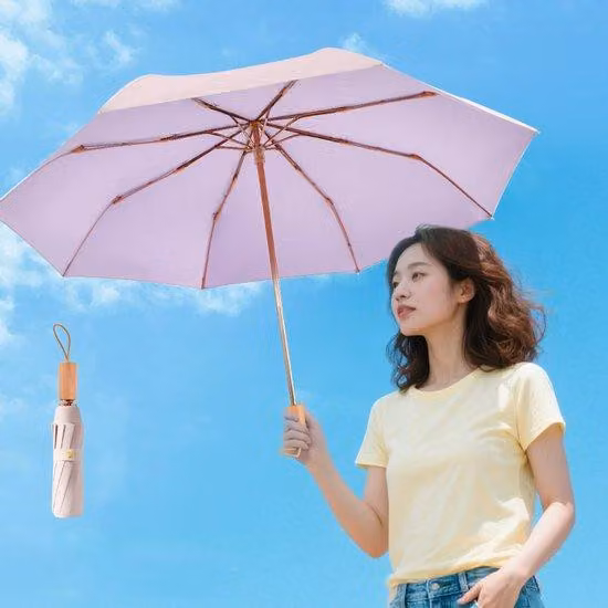 Ombrellone compatto con protezione UV UPF 50+, leggero e ideale per i viaggi, con rivestimento riflettente perfetto per picnic in spiaggia e feste all'aperto