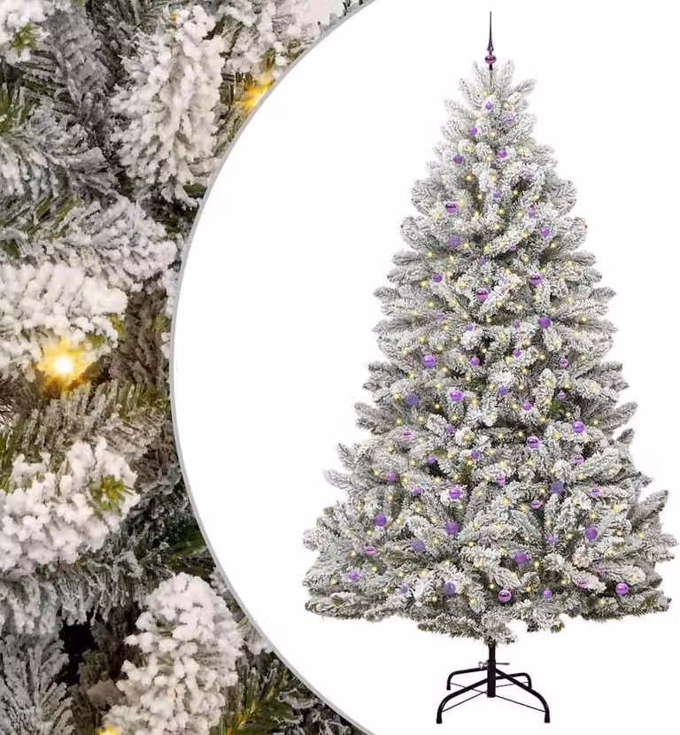 Albero di Natale artificiale con 300 LED Verde e Bianco 300 cm