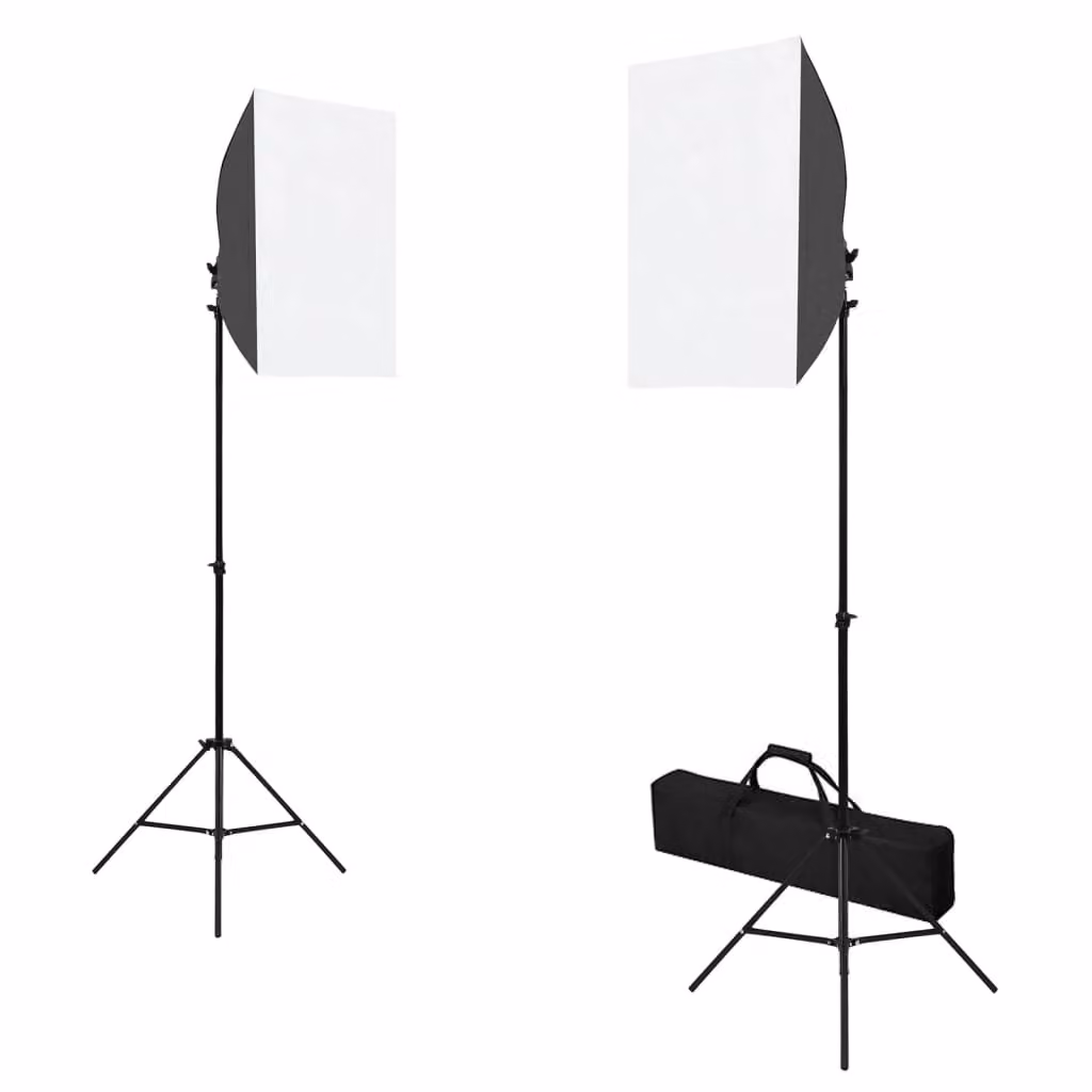 Kit per Studio Fotografico con Set Luci, Fondale e Riflettore