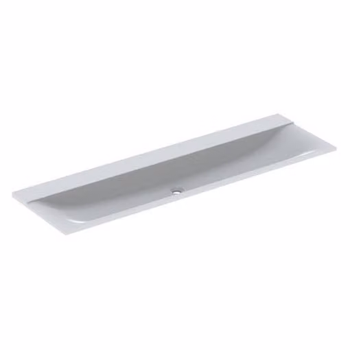Geberit Xeno 2 lavabo sans trou pour robinet, sans trop-plein, 160x48cm, blanc, 500278001, 500.278.00.1, 500.278.00.1