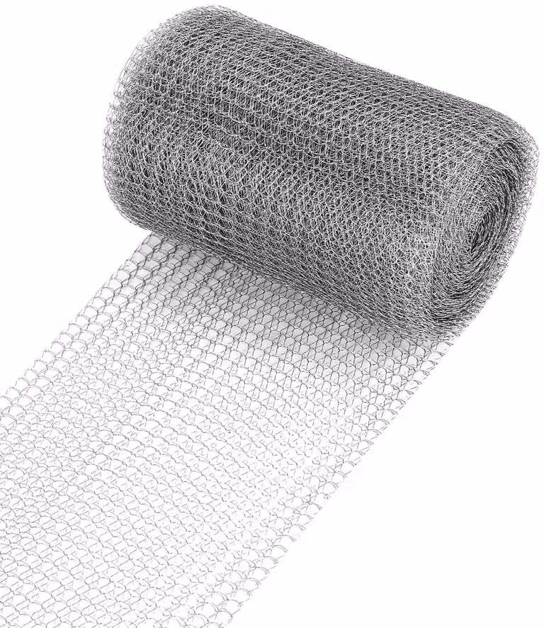 Griglia in acciaio inossidabile, dimensioni 12,7 cm x 12 m, per protezione da topi e roditori, colore oro