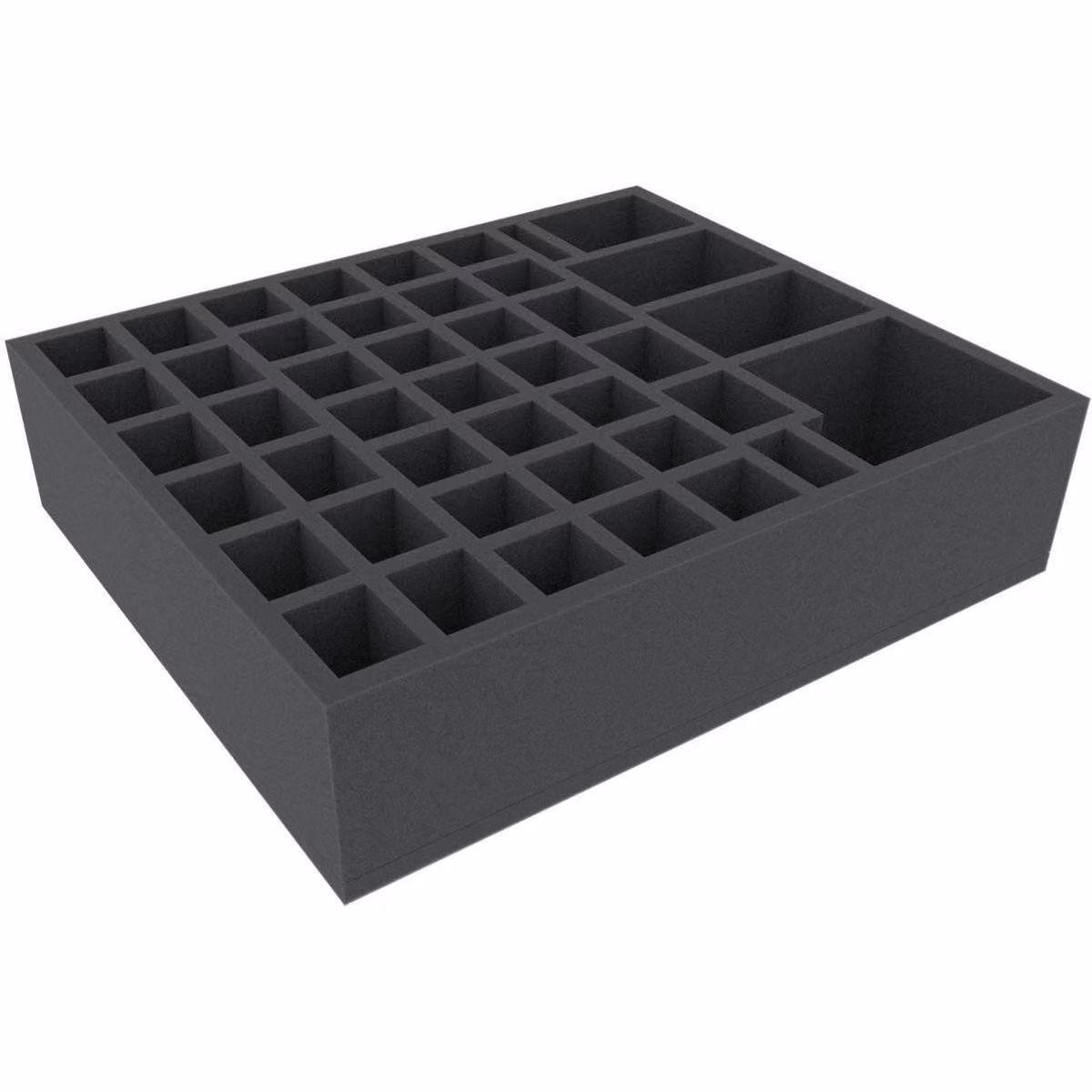 Inserto in schiuma con 44 scomparti, 350 x 300 x 85 mm, per giochi da tavolo