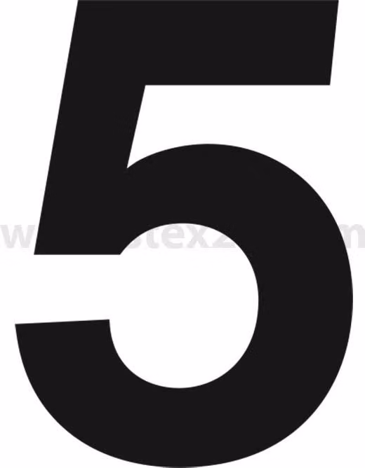 Georg Schlegel Etichetta identificativa Numero decimale 5 bianco - 1 pezzo