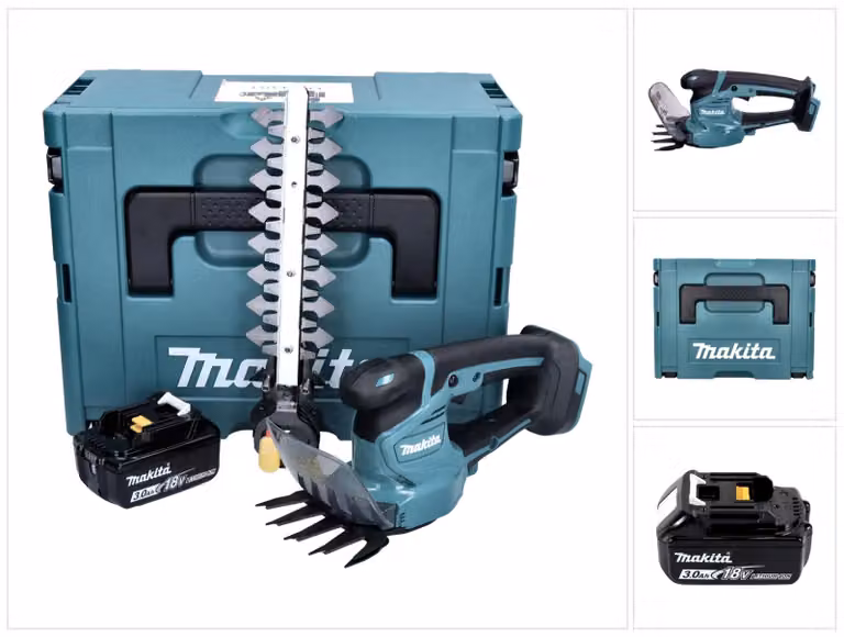 Makita DUM 111 F1XJ Forbici per erba a batteria 18 V + 1x batteria ricaricabile 3,0 Ah + Makpac - senza caricabatterie