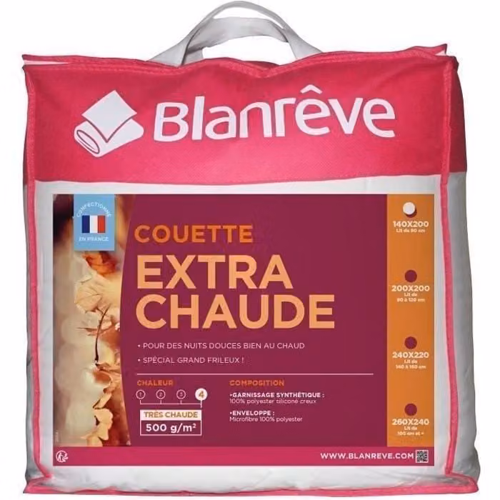 BLANREVE Piumino in microfibra extra caldo - 140 x 200 cm - Bianco
