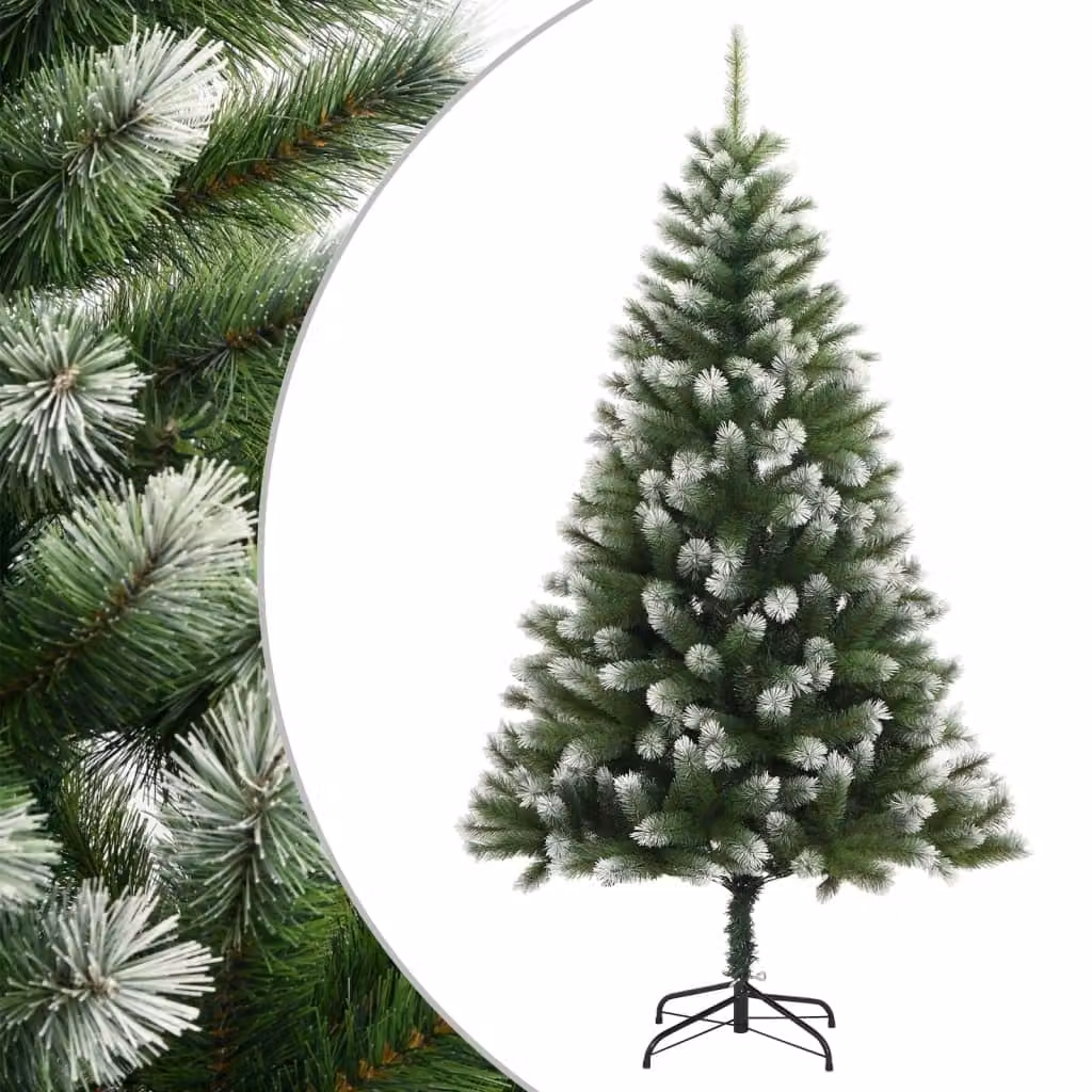 Maison Exclusive - Albero di Natale artificiale, pieghevole, con neve, altezza 150 cm