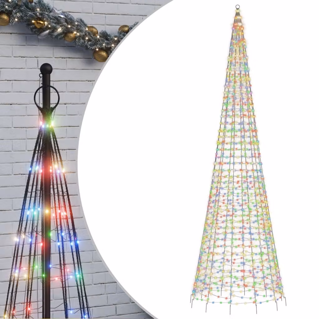 Albero di Natale a LED 1534 LED Colorato 500 cm