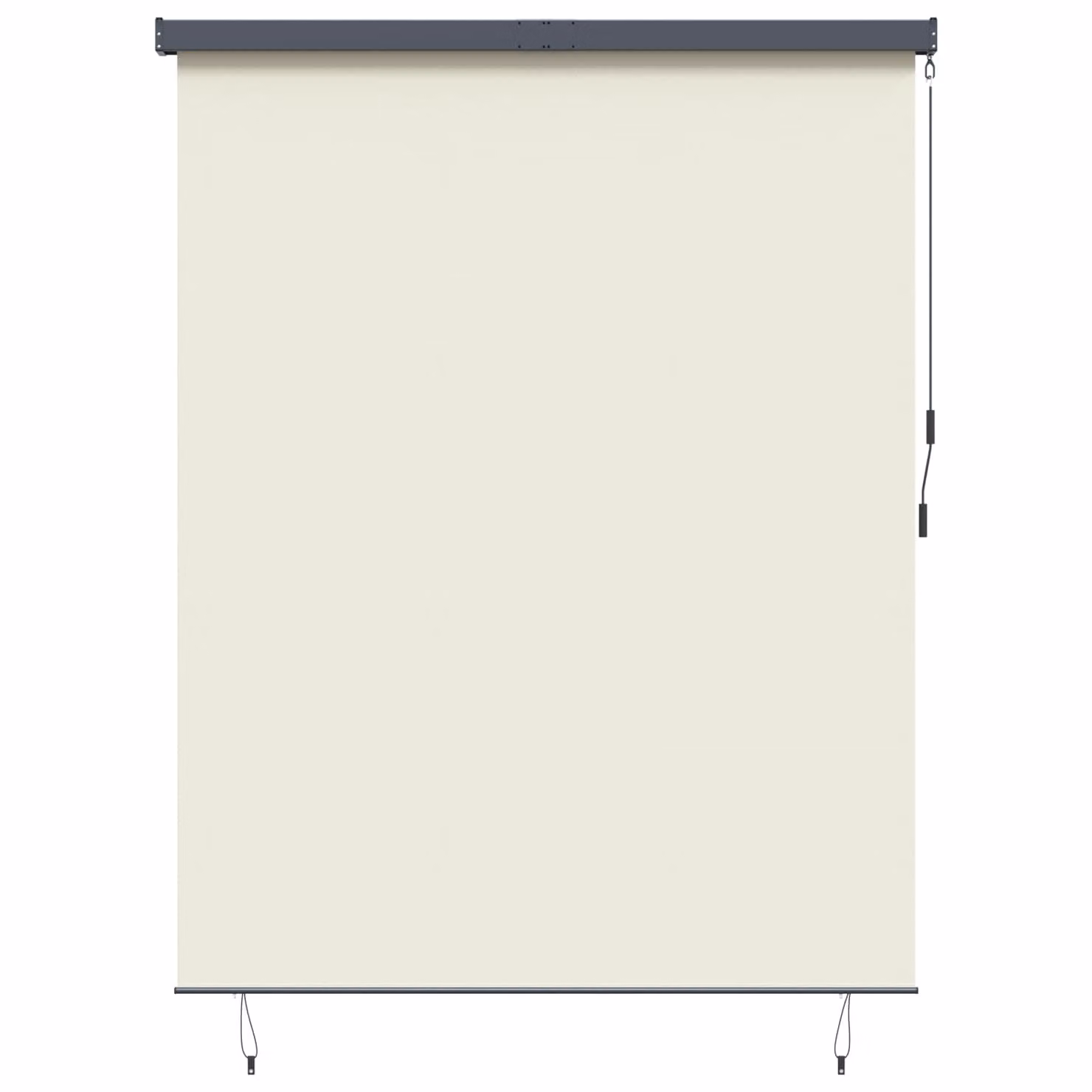 Tenda a rullo vidaXL beige in tessuto di poliestere e alluminio L: 200 cm, H: 250 cm