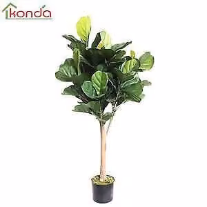 PIANTA Ornamentale Artificiale completa di base FICUS LYRATA cm. 125 pz. 4
