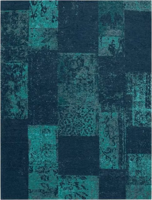 Tappeto a trama piatta Marbella turchese L: 150 cm, P: 80 cm