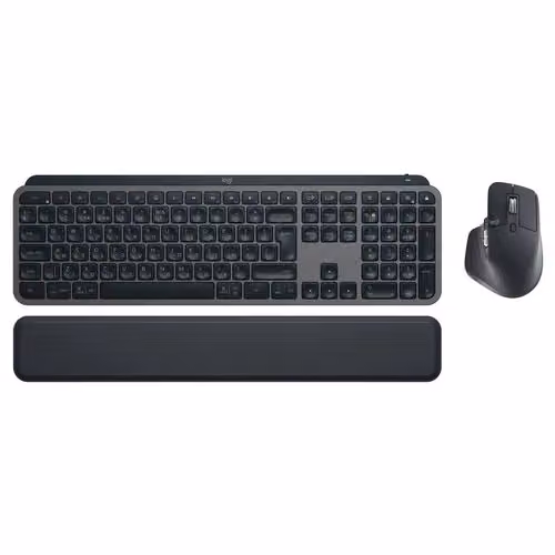 Combo tastiera e mouse Logitech MX Keys S, wireless Bluetooth e USB-C, colore grafite/antracite – 2