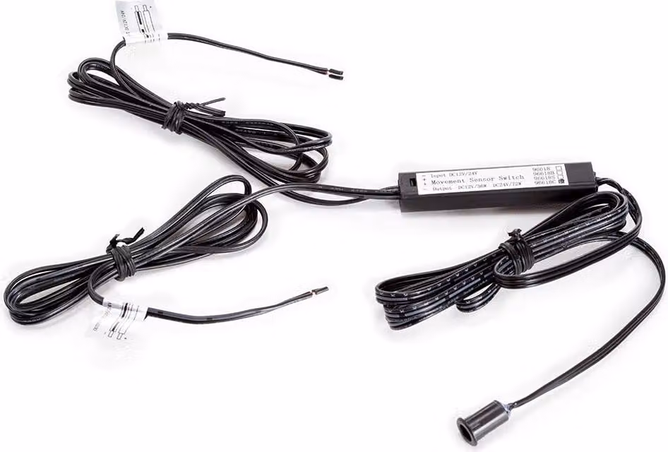 Interruttore con sensore di movimento - Installazione ad incasso - 12V/24V
