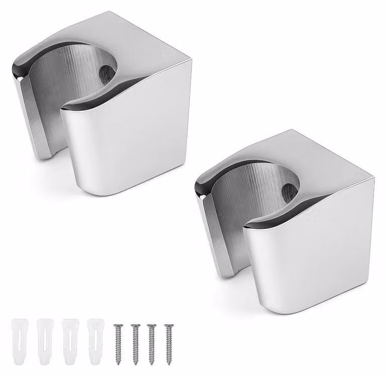 Set di 2 supporti per soffione doccia – Pratico supporto per doccetta per il vostro bagno