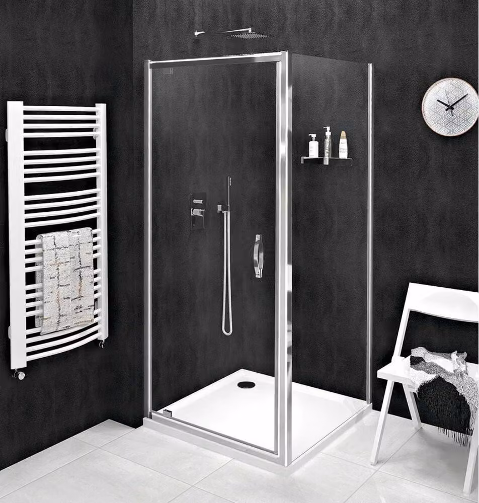 SIGMA SIMPLY Cabina doccia rettangolare con porta a battente 800x900mm variante L/R, vetro trasparente