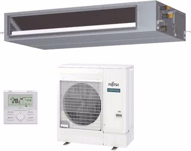 Condizionatore Canalizzabile Fujitsu Serie KMTAP 54000 Btu ARXH54KMTAP R-32 Trifase Bianco con Controllo Wi-Fi tramite App