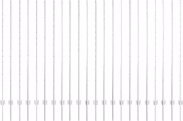 Palo della recinzione 22 pz Argento 200 cm Acciaio CFW2959331