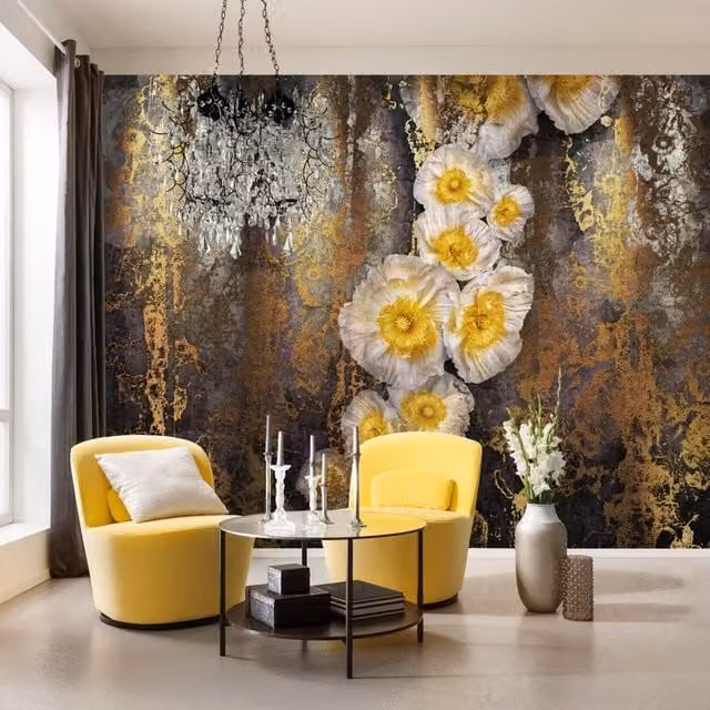 Fotomurale floreale KOMAR Serafina, Multicolore, L: 368 cm, H: 254 cm