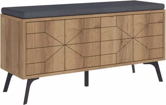 Scarpiera in legno "Dune" - 107 x 35 x 55 cm - Marrone