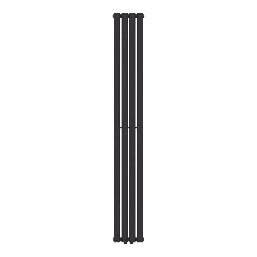 Radiatore a pannello piatto neu.haus in acciaio nero da 484 watt, L: 180 cm, H: 24 cm – 2