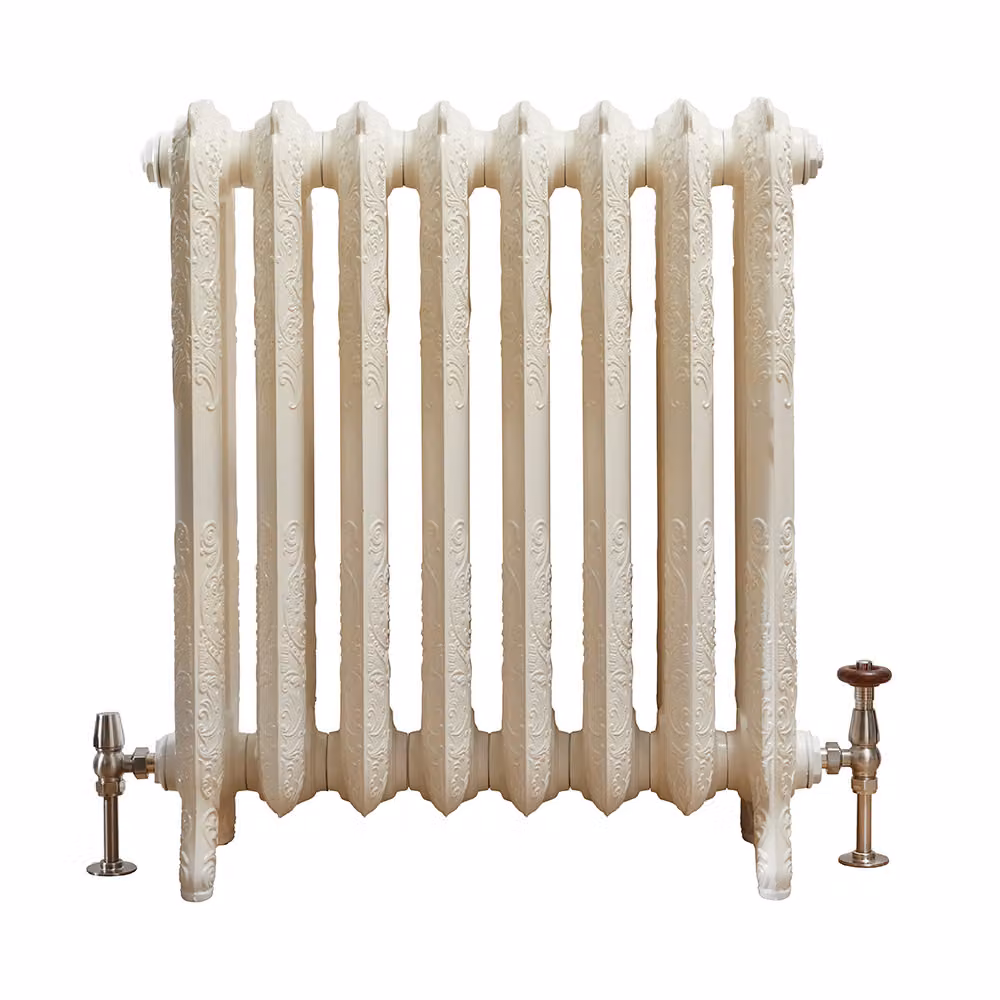 Radiatore Tradizionale in Ghisa Effetto Bianco Antico 768x667x250mm - Charlotte