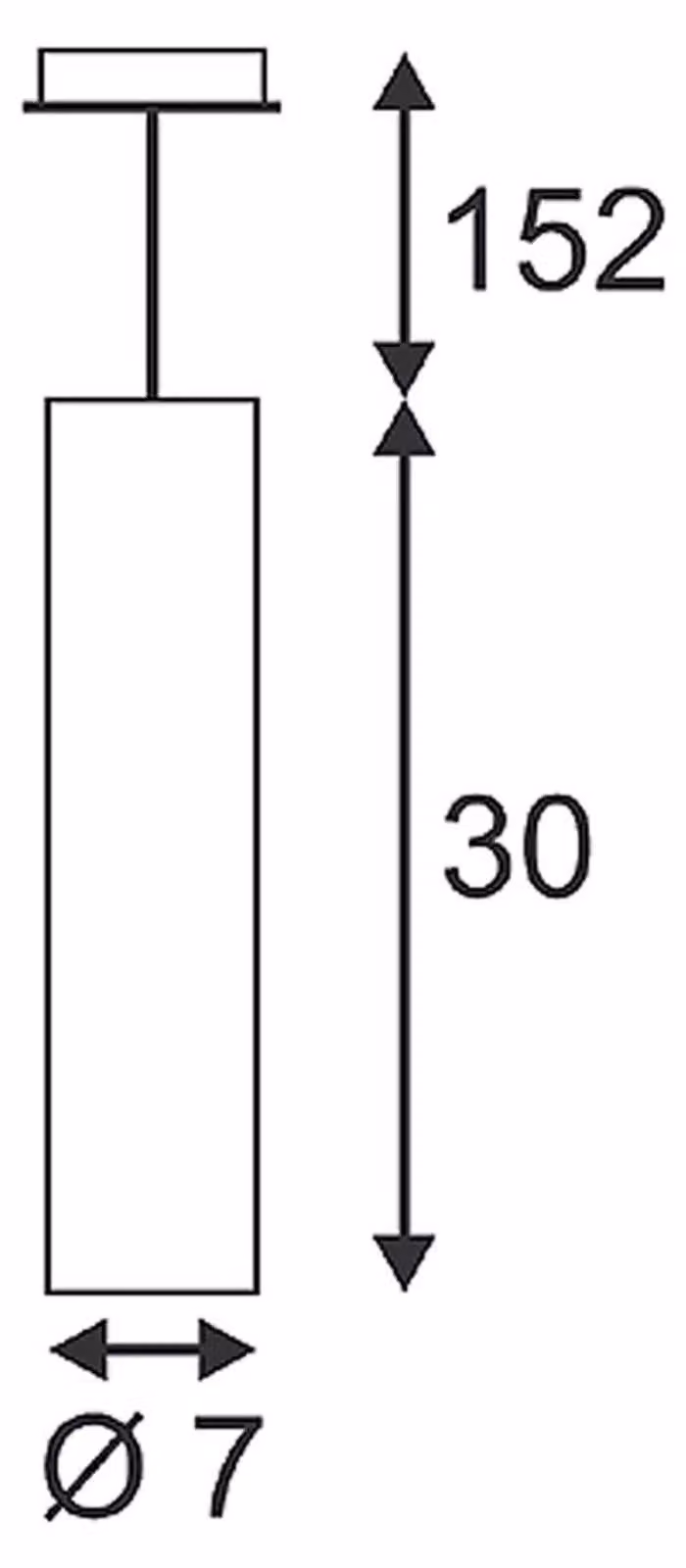 Lampada a sospensione Enola B Ø6,7 cm GU10 bianco