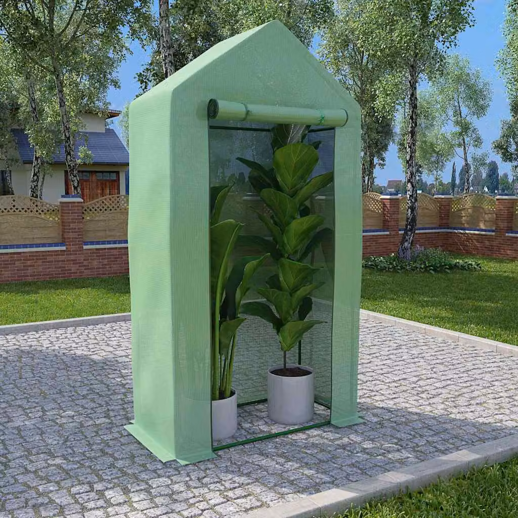 Serra vidaXL con struttura in acciaio e plastica verde, L/P/H: 1 x 0,5 x 1,9 m