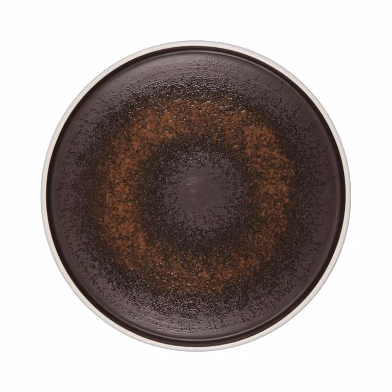 Piatto frutta ruggine in porcellana Le Coq Estia, diam. 22,5cm, 6 pezzi