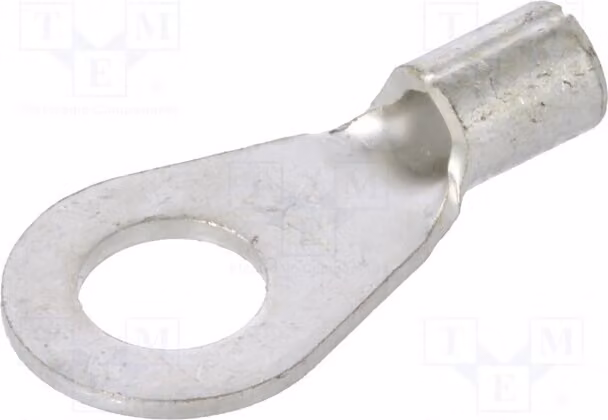 10 connettori a anello per cavi, sezione 1÷2,5 mm², con morsetto M5, per cavi isolati GS5-2.5 (non isolati)