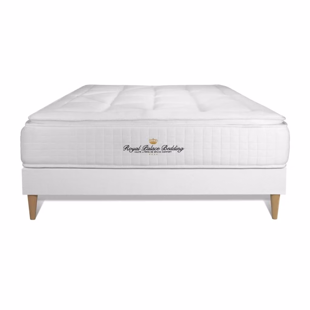 Set materasso ibrido in memory foam e base imbottita George V di Royal Palace Bedding L/P: 160 x 200 cm – 2