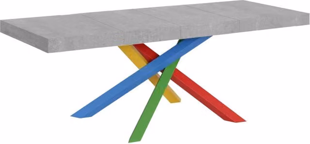 Tavolo allungabile Volantis Premium Itamoby colore Cemento L: 90 cm, P: 180/284 cm