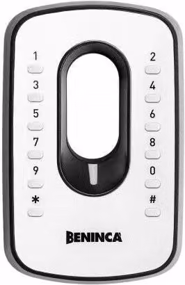 Tastiera digitale antivandalo cablata Beninca' IRI.KPAD-C 9760032 in alluminio bianco e argento